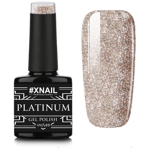 Гель лак XNAIL PROFESSIONAL Platinum жидкая фольга, для дизайна ногтей, 10 мл, № 22