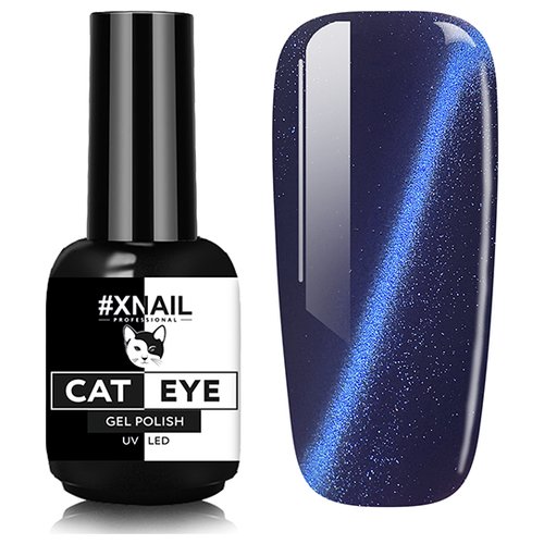 Гель лак XNAIL PROFESSIONAL Cat Eye кошачий глаз, магнитный, камуфлирующий, для дизайна ногтей, 10 мл, № 31