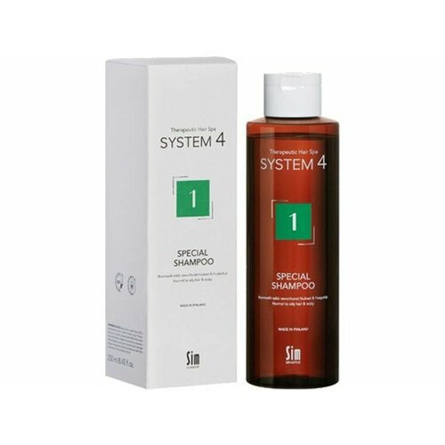 Терапевтический шампунь №1 для нормальной и жирной кожи головы System 4 1 Special Shampoo