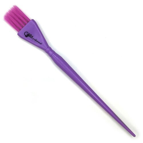 Gera Professional, Кисть, светло-фиолетовая щетина 5 рядов, цвет фиолетовый