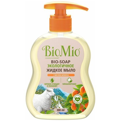 Мыло жидкое Bio-Soap с маслом абрикоса 300мл