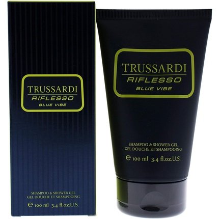 Trussardi Riflesso Blue Vibe для мужчин Шампунь и гель для душа 3,4 унции