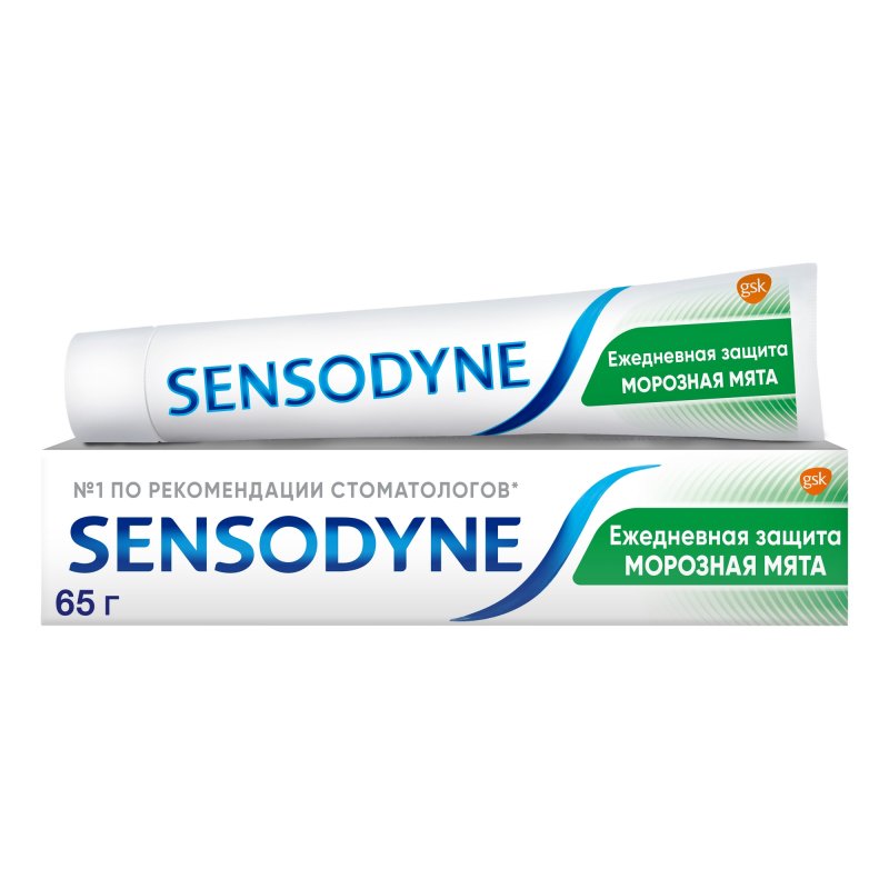 Зубная паста Sensodyne Ежедневная защита Морозная мята 65 г