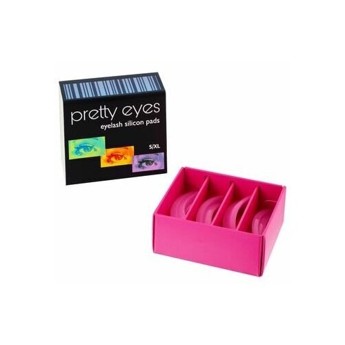 Валики для ламинирования ресниц Pretty Eyes (набор из 4 валиков S/XL) розовые
