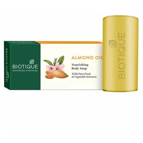 Biotique Мыло кусковое Bio Almond oil Nourishing Body Soap, 150 мл, 150 г