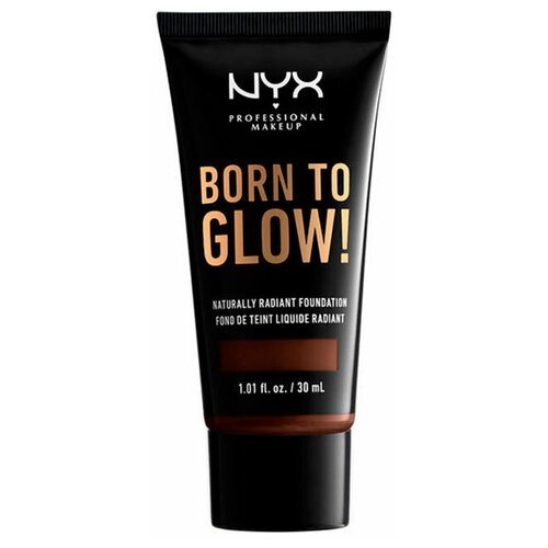 NYX professional makeup Тональный крем Born to glow!, 30 мл, оттенок: Deep Ebony