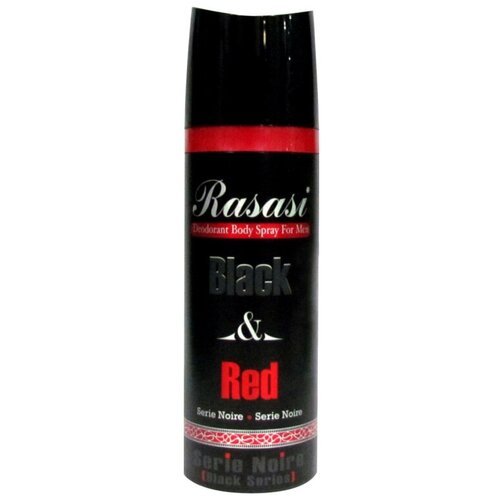 Rasasi Perfumes Мужской Black&Red Дезодорант-спрей (spray) 200мл