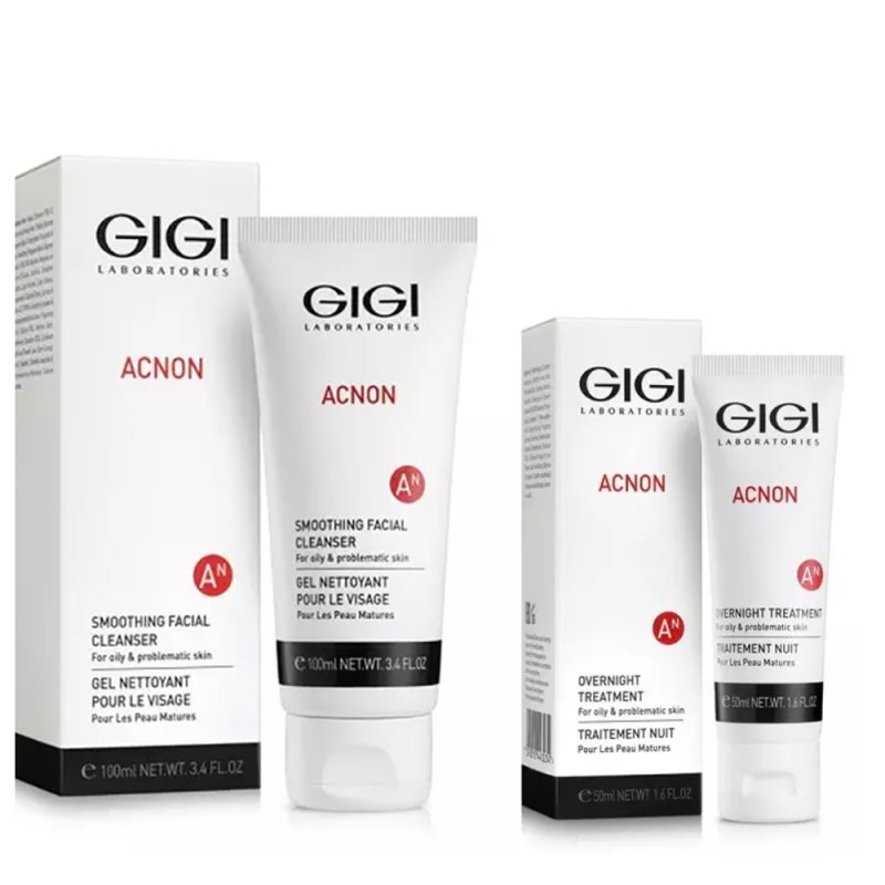 GiGi Набор 'Очищение и увлажнение' : мыло 100 мл + крем 50 мл (GiGi, Acnon)