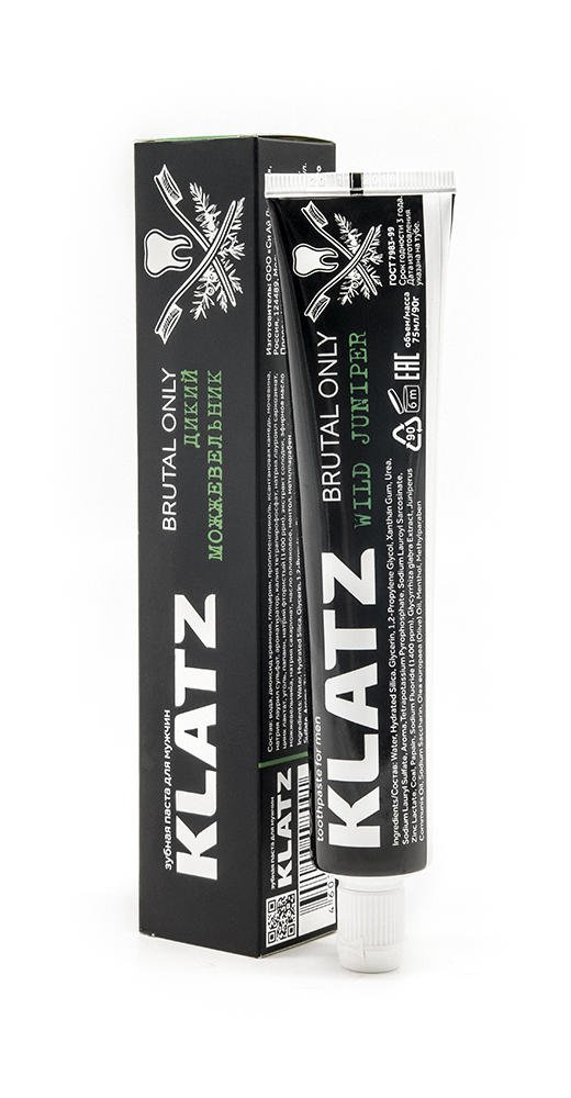 Klatz Зубная паста для мужчин 'Дикий можжевельник', 75 мл (Klatz, Brutal only)