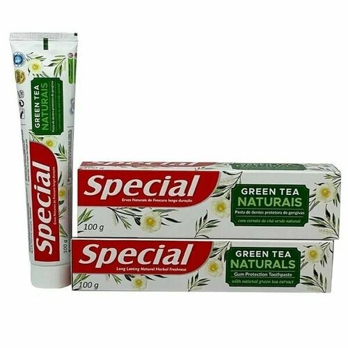 Зубная паста Special Grean Tea, зеленый чай, 100 г