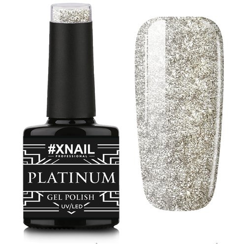 Гель лак XNAIL PROFESSIONAL Platinum жидкая фольга, для дизайна ногтей, 10 мл, № 13