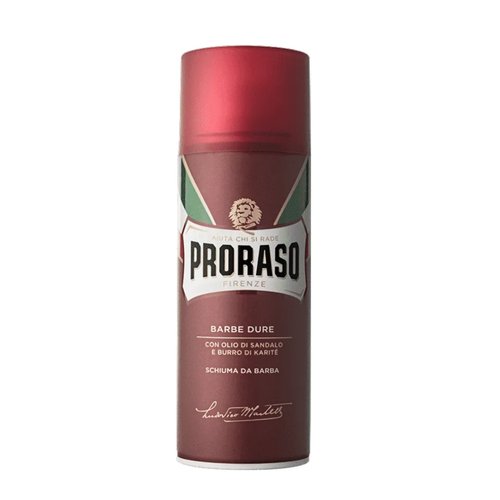 Прорасо / Proraso - Пена для бритья Schiuma Barbe Dure Red Line 400 мл