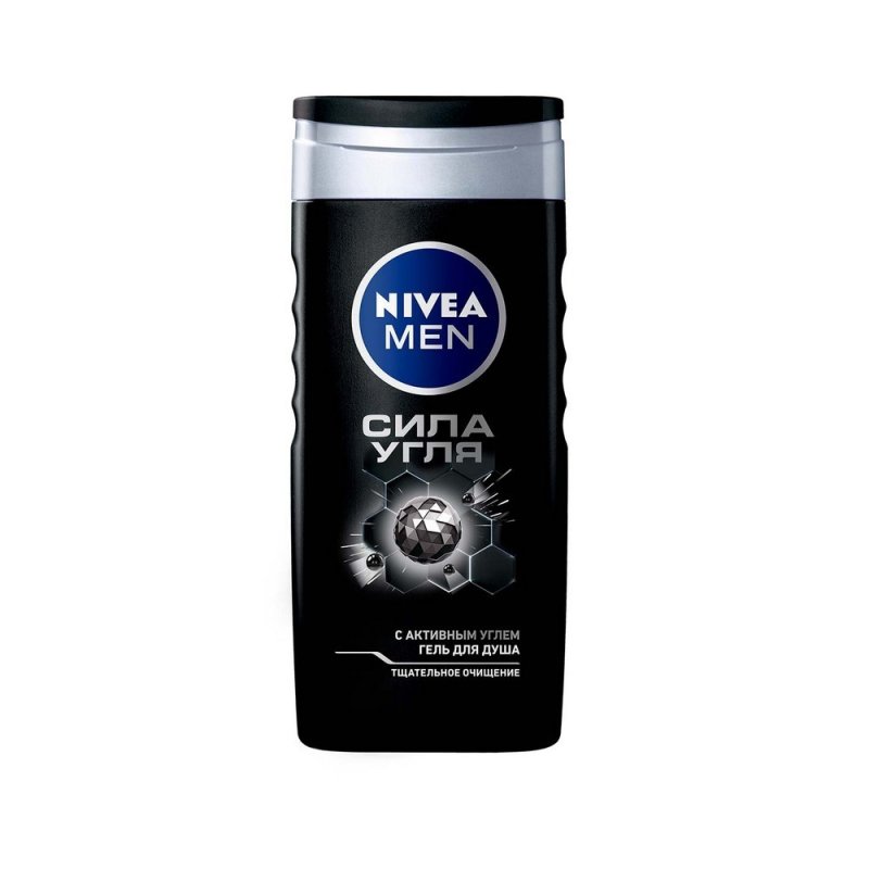 Мужской гель для душа Nivea Men 'Сила угля '250мл